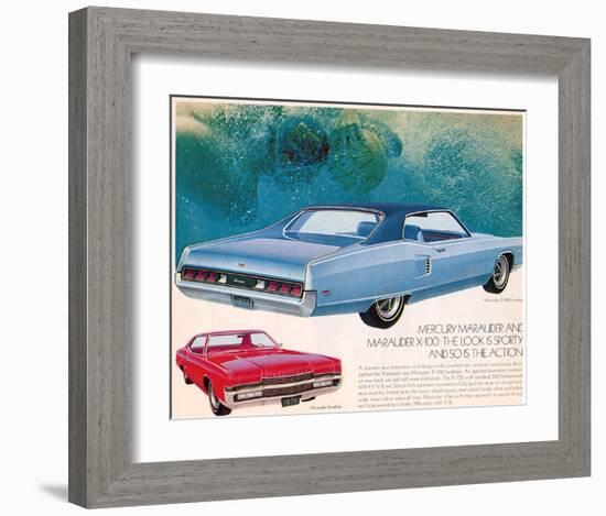 1970 Mercury - Marauder X-100-null-Framed Art Print