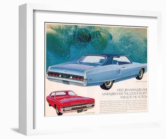 1970 Mercury - Marauder X-100-null-Framed Art Print