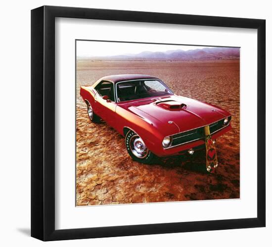 1970 Plymouth Cuda Hemi & Tie-null-Framed Art Print