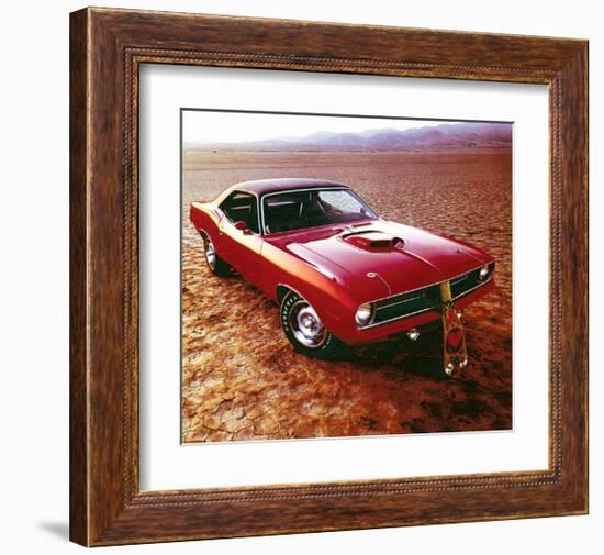 1970 Plymouth Cuda Hemi & Tie-null-Framed Art Print