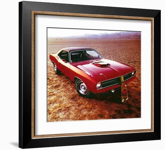 1970 Plymouth Cuda Hemi & Tie-null-Framed Art Print