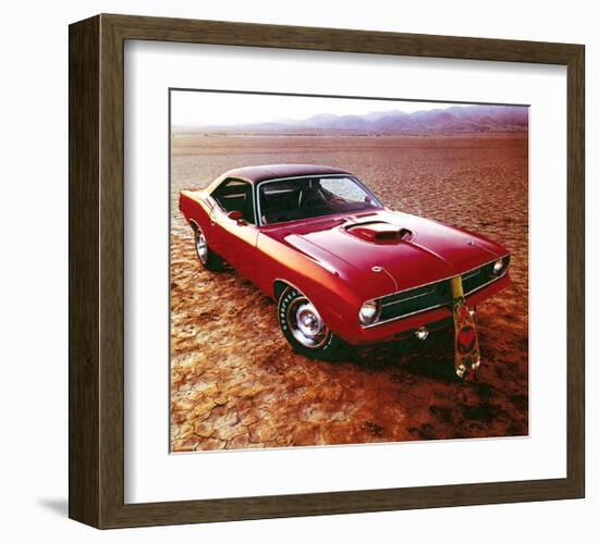 1970 Plymouth Cuda Hemi & Tie-null-Framed Art Print