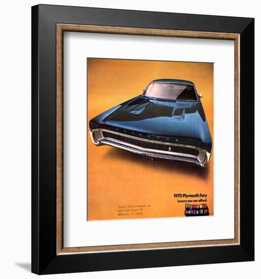 1970 Plymouth Fury - Luxury…-null-Framed Art Print