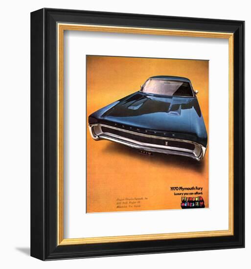 1970 Plymouth Fury - Luxury…-null-Framed Art Print