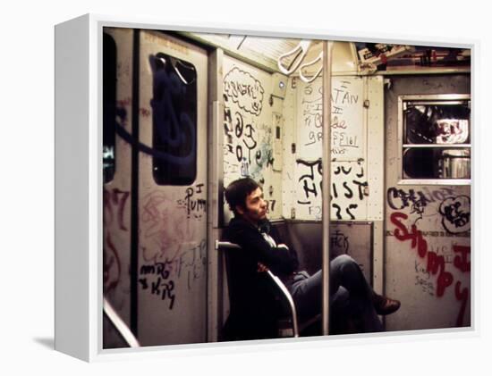 1970s America, Graffiti on a Subway Car, New York City, New York, 1972-null-Framed Stretched Canvas