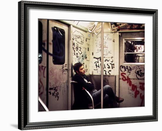 1970s America, Graffiti on a Subway Car, New York City, New York, 1972-null-Framed Photo