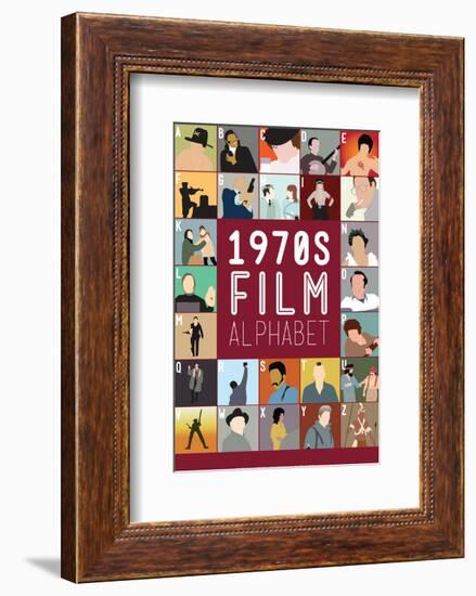 1970s Film Alphabet - A to Z-Stephen Wildish-Framed Giclee Print