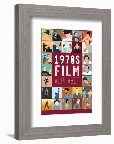 1970s Film Alphabet - A to Z-Stephen Wildish-Framed Giclee Print