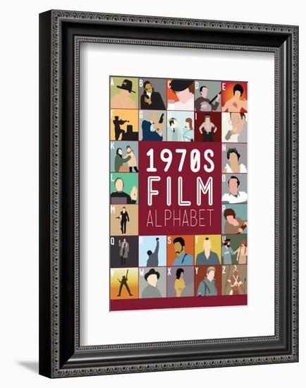 1970s Film Alphabet - A to Z-Stephen Wildish-Framed Giclee Print