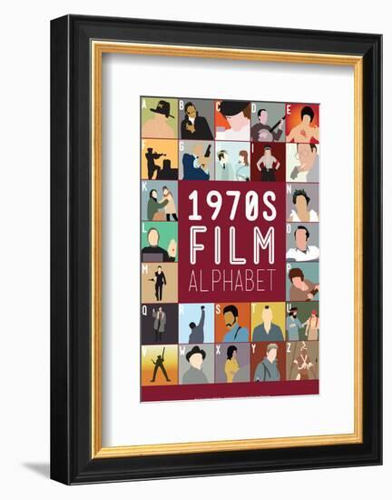 1970s Film Alphabet - A to Z-Stephen Wildish-Framed Giclee Print