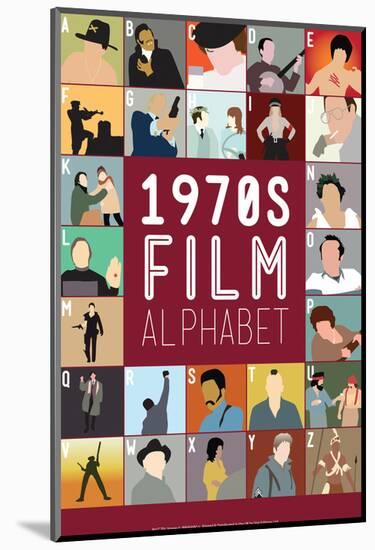 1970s Film Alphabet - A to Z-Stephen Wildish-Mounted Giclee Print