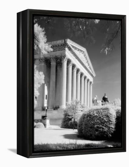 1970s Infrared Photograph Front of Supreme Court Building Washington DC-null-Framed Premier Image Canvas