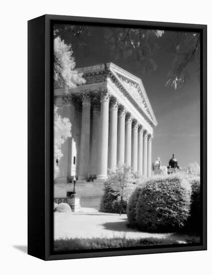 1970s Infrared Photograph Front of Supreme Court Building Washington DC-null-Framed Premier Image Canvas