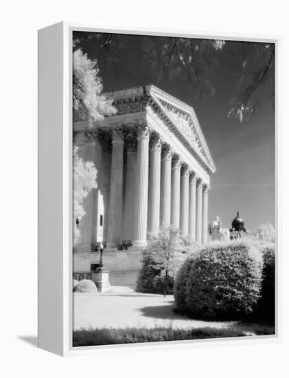 1970s Infrared Photograph Front of Supreme Court Building Washington DC-null-Framed Premier Image Canvas