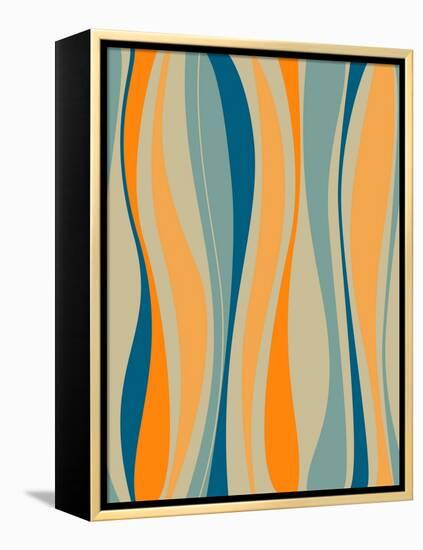 1970S Retro Background-Alisa Foytik-Framed Stretched Canvas