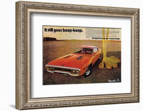 1971 Chrysler Plymouth 383-null-Framed Art Print