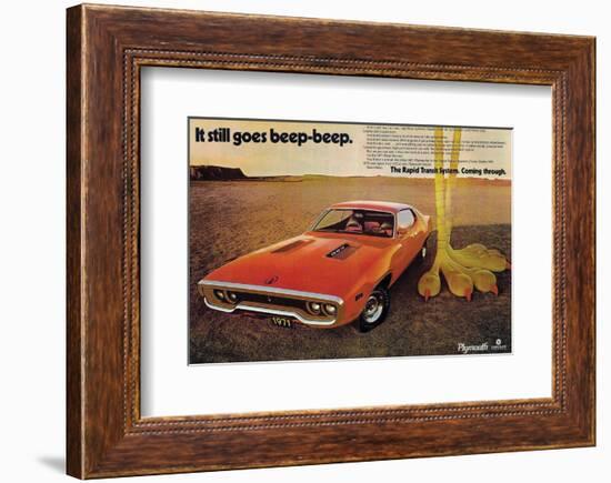 1971 Chrysler Plymouth 383-null-Framed Art Print