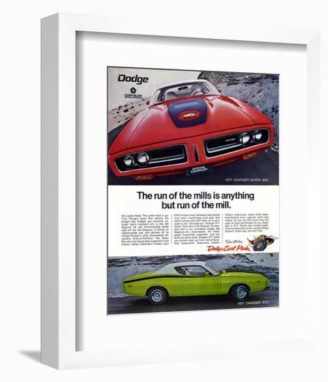 1971 Dogde Charger Super Bee-null-Framed Premium Giclee Print