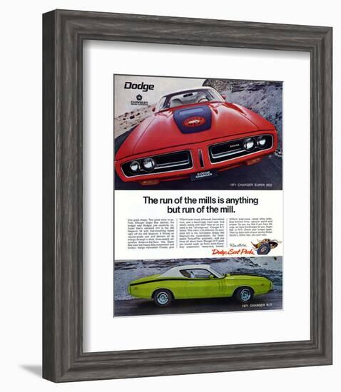 1971 Dogde Charger Super Bee-null-Framed Art Print