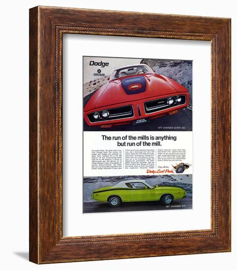 1971 Dogde Charger Super Bee-null-Framed Art Print