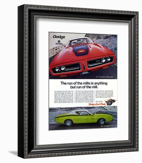 1971 Dogde Charger Super Bee-null-Framed Art Print