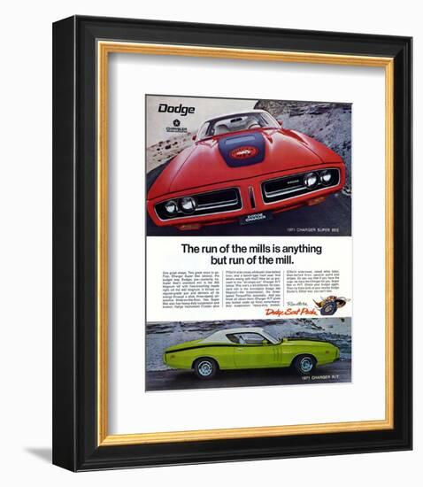 1971 Dogde Charger Super Bee-null-Framed Art Print