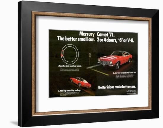 1971 Mercury - Better Cars-null-Framed Art Print