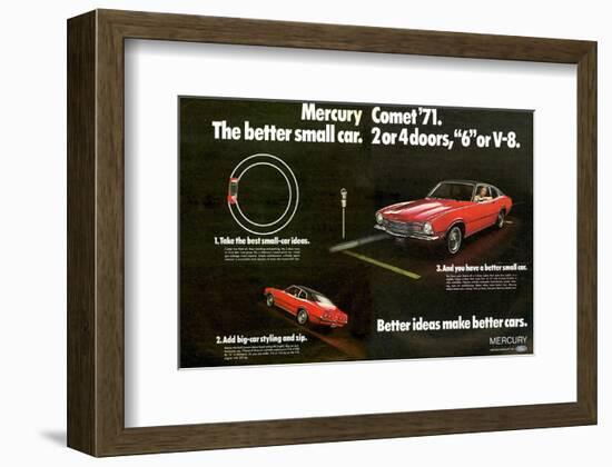 1971 Mercury - Better Cars-null-Framed Art Print