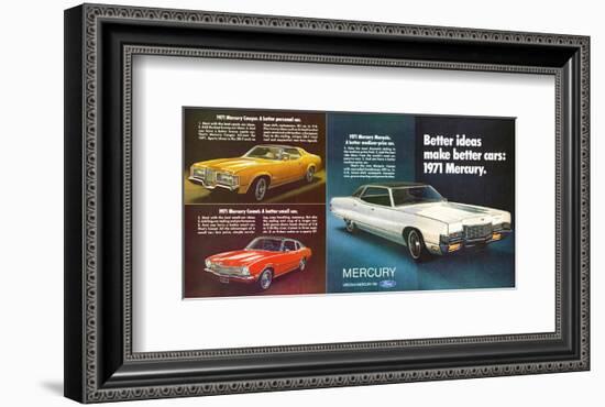 1971 Mercury - Better Ideas-null-Framed Art Print