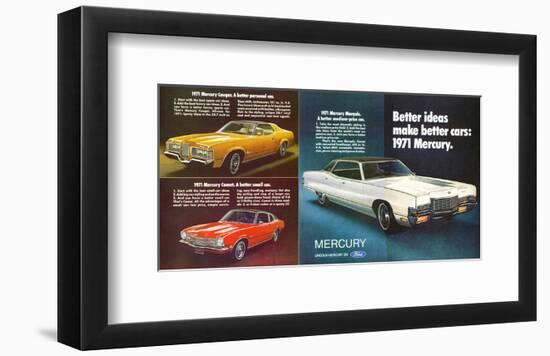 1971 Mercury - Better Ideas-null-Framed Art Print