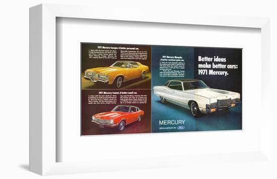 1971 Mercury - Better Ideas-null-Framed Art Print