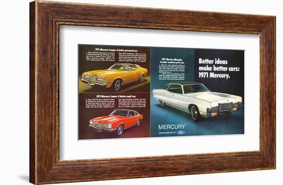 1971 Mercury - Better Ideas-null-Framed Art Print