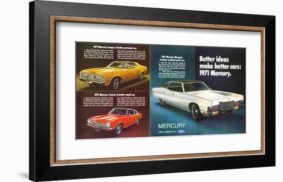 1971 Mercury - Better Ideas-null-Framed Art Print