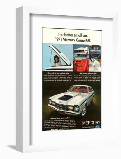 1971 Mercury-Better Small Car-null-Framed Art Print