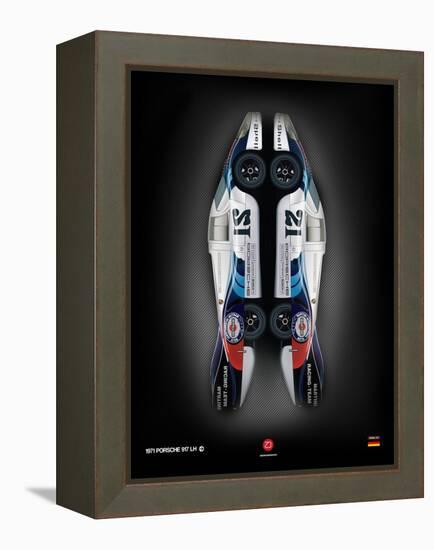 1971 Porsche 917 Martini Rossi II-NaxArt-Framed Stretched Canvas