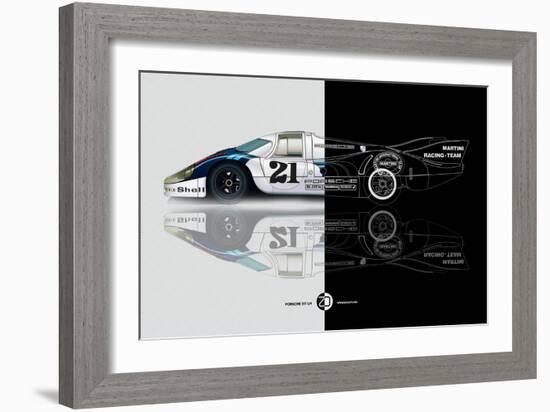 1971 Porsche 917 Martini Rossi III-NaxArt-Framed Premium Giclee Print