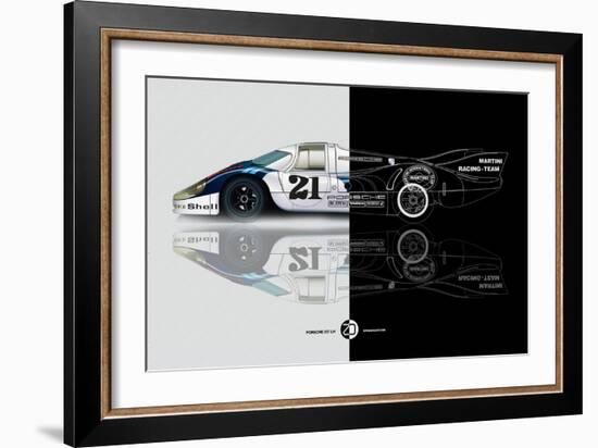 1971 Porsche 917 Martini Rossi III-NaxArt-Framed Art Print