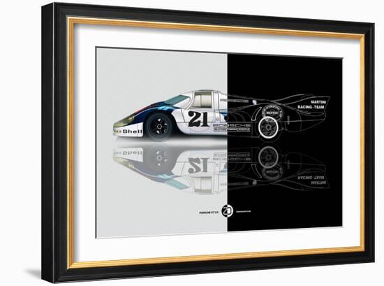 1971 Porsche 917 Martini Rossi III-NaxArt-Framed Art Print