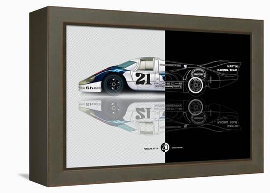 1971 Porsche 917 Martini Rossi III-NaxArt-Framed Stretched Canvas