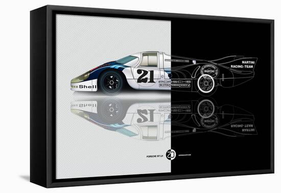 1971 Porsche 917 Martini Rossi III-NaxArt-Framed Stretched Canvas