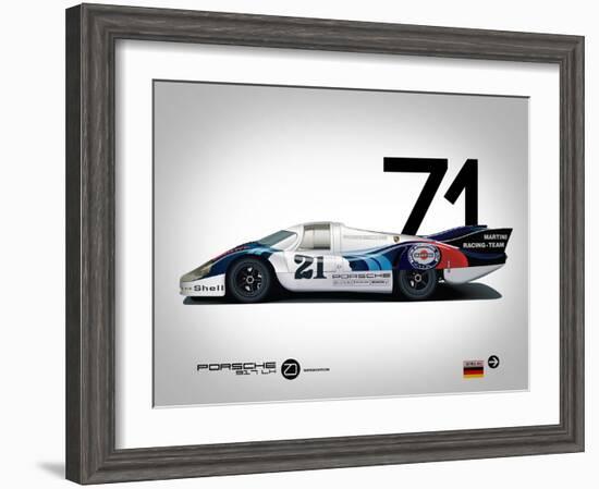 1971 Porsche 917 Martini Rossi-NaxArt-Framed Art Print