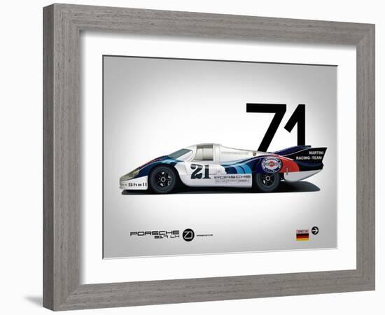 1971 Porsche 917 Martini Rossi-NaxArt-Framed Art Print