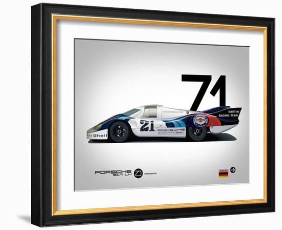 1971 Porsche 917 Martini Rossi-NaxArt-Framed Art Print