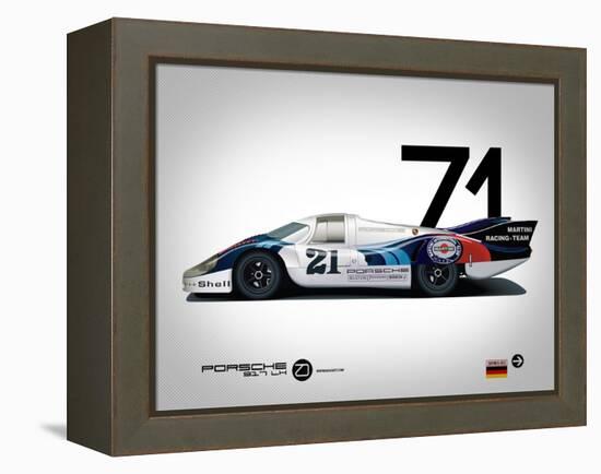 1971 Porsche 917 Martini Rossi-NaxArt-Framed Stretched Canvas