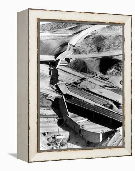 1971 San Fernando Earthquake Collapsed Freeway Overpasses-null-Framed Stretched Canvas