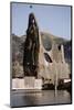 1971: View of a Sculpted Floating House Built by Chris Robert, Sausalito, California-Michael Rougier-Mounted Photographic Print