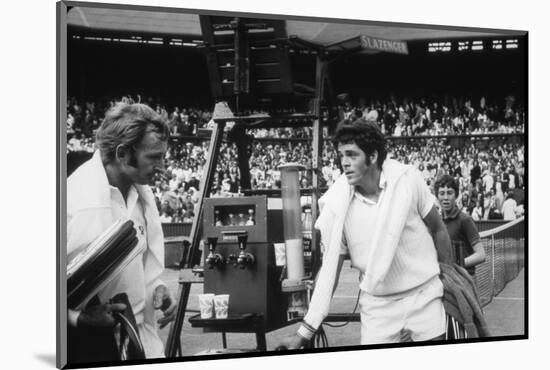 1971 Wimbledon: Australia's Rod Laver (L) and U.S.A Tom Gorman on Centre Court after their Match-Alfred Eisenstaedt-Mounted Photographic Print