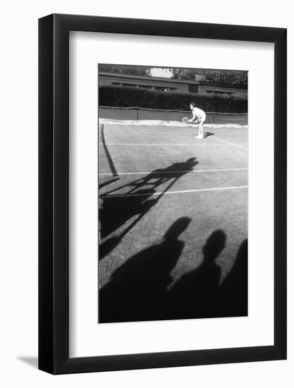 1971 Wimbledon: Tennis Player in Ready Position-Alfred Eisenstaedt-Framed Photographic Print