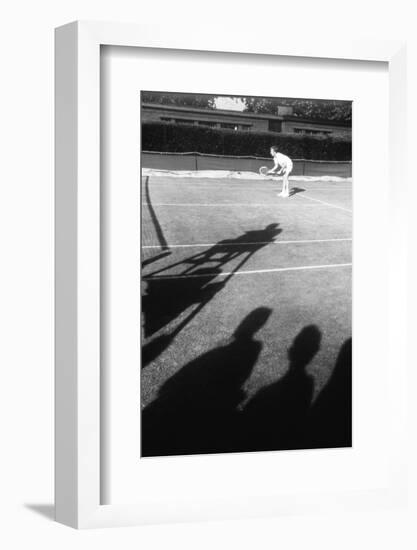 1971 Wimbledon: Tennis Player in Ready Position-Alfred Eisenstaedt-Framed Photographic Print