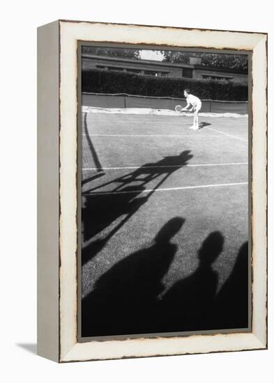 1971 Wimbledon: Tennis Player in Ready Position-Alfred Eisenstaedt-Framed Premier Image Canvas